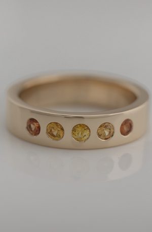 sapphire-gradient-band Hutcherson goldsmithing